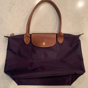 Small Purple Longchamp Tote
